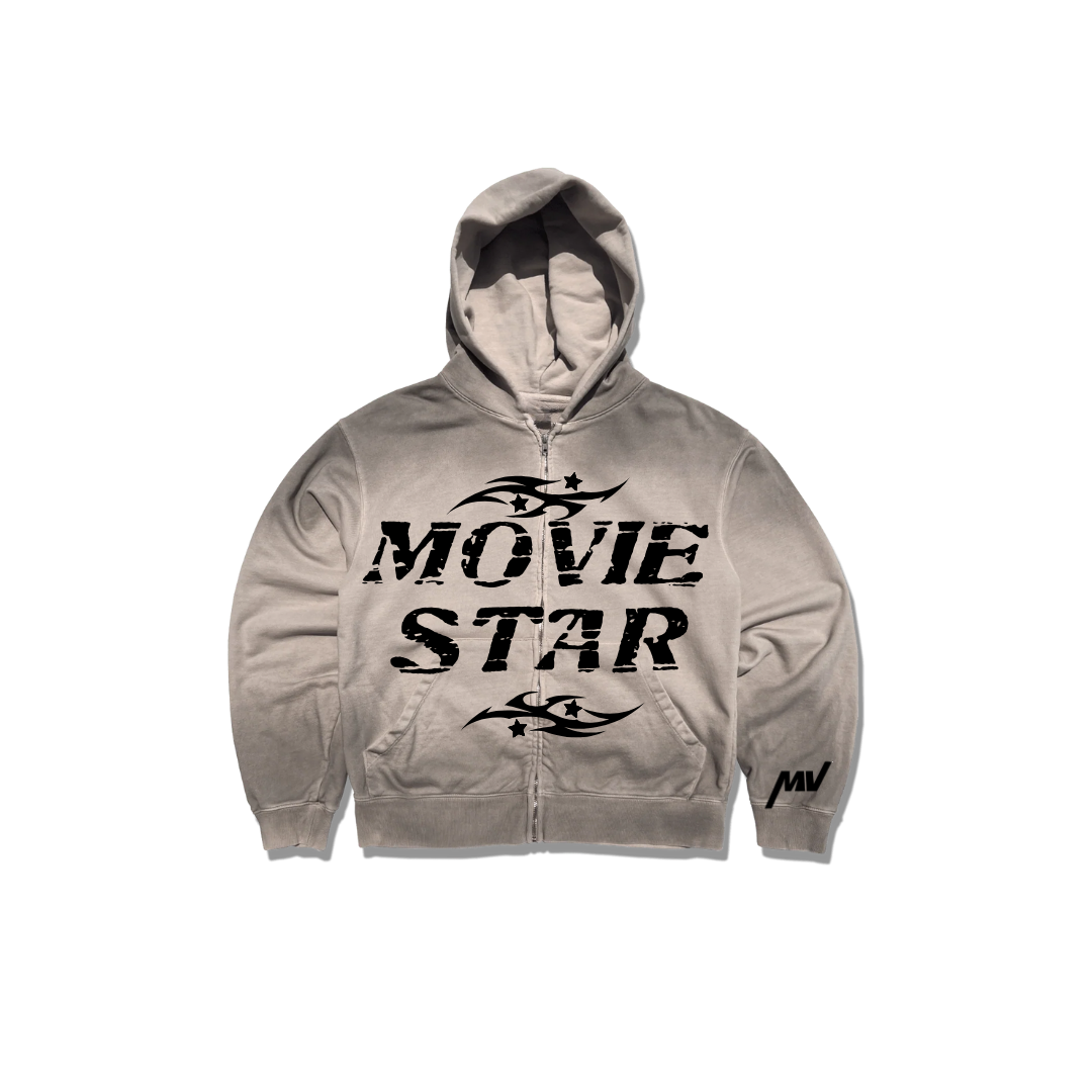 MOVIE Star Charred Zip Up